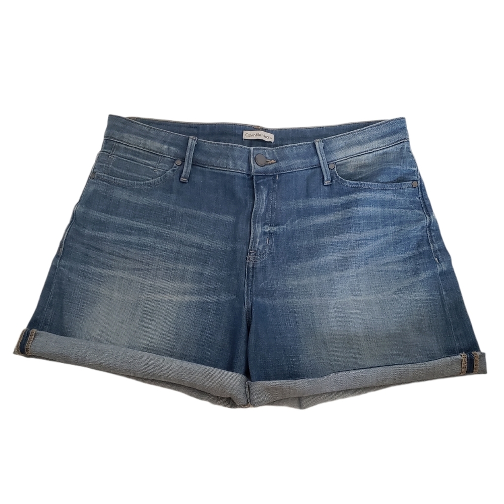 Calvin Klein Women’s Denim Shorts Size 8 Blue Jean Casual Summer